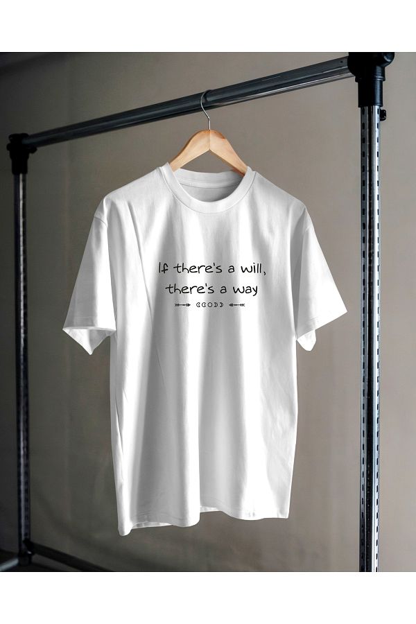 Hediyenza-If You Have a Wish There Is a Way Boho Design T-Shirt Unisex 100% Cotton 1