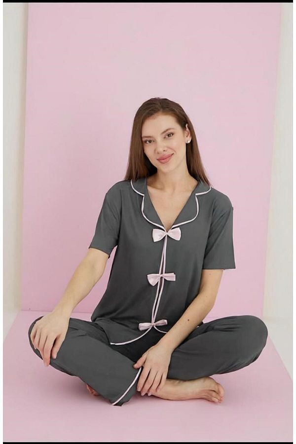 ELİTOL-Pijama Set with Bow 1