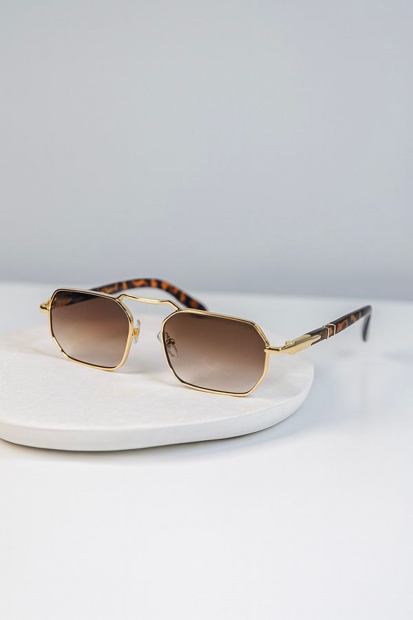 LOOKUP NEW-Eşref Tek Unisex Men's Uv400 Protected Square Rectangular Metal Stainless Sunglasses 1