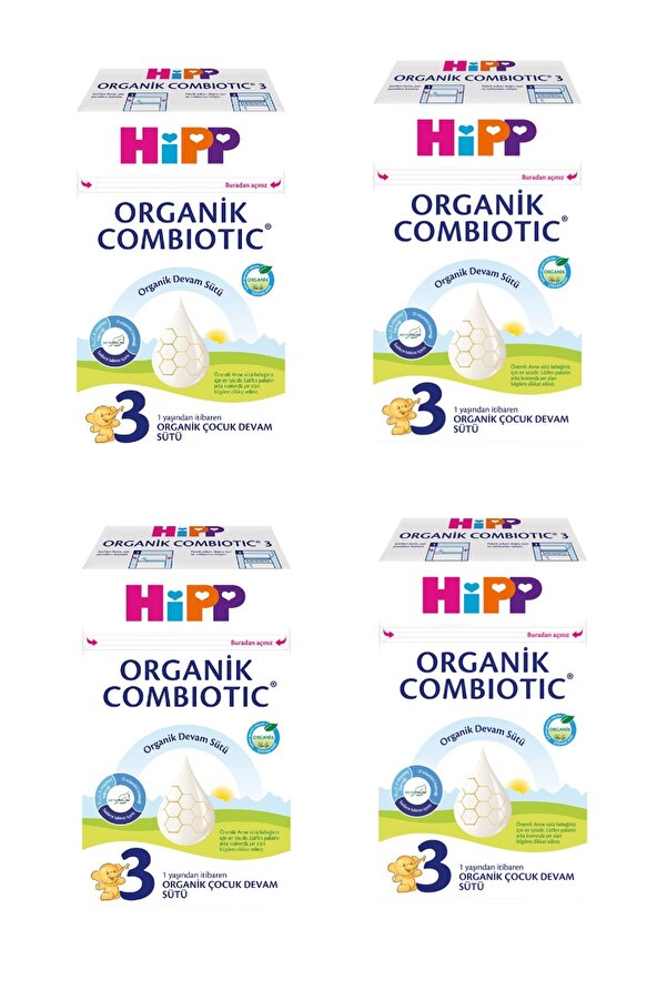 Hipp 3 Organik Combiotic Devam Sütü 600 G x 4 Adet