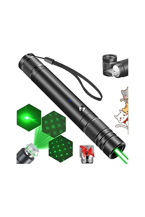 Generic-High Power Long Range Laser Pointer Pen USB Rechargeable 1