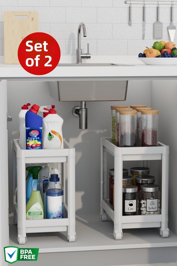 Nandy Home-2 Undercounter Wheeled Shelving Units 1