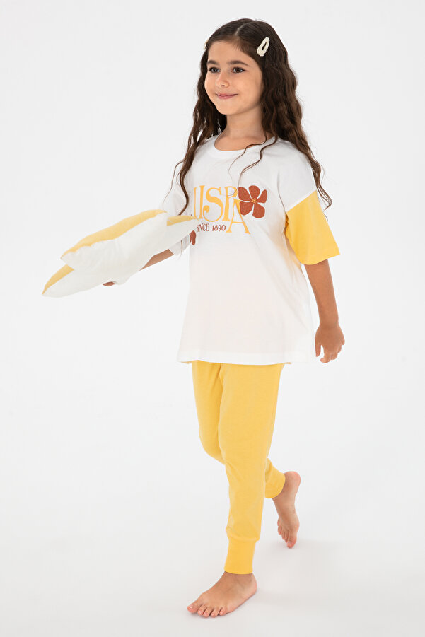 U.S. Polo Assn. Kız Çocuk Sarı Alt Üst Takım 50290950-VR071