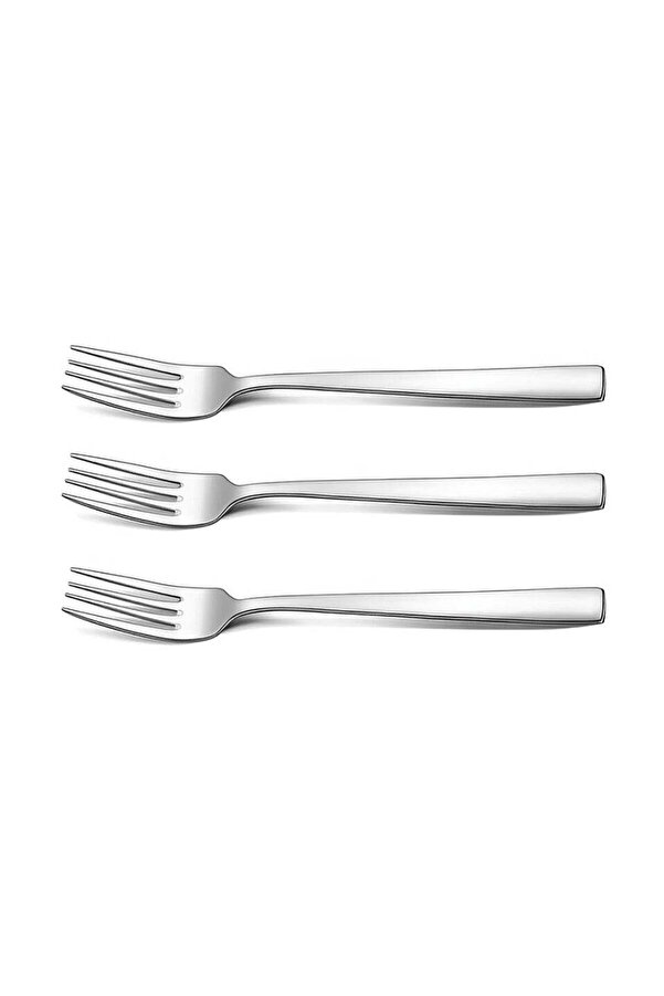 Generic-Awm Premium Stainless Steel Fork Set â€“ Set of 3 (20cm Length) â€“ Durable, Rust-Resistant, Mirror 1
