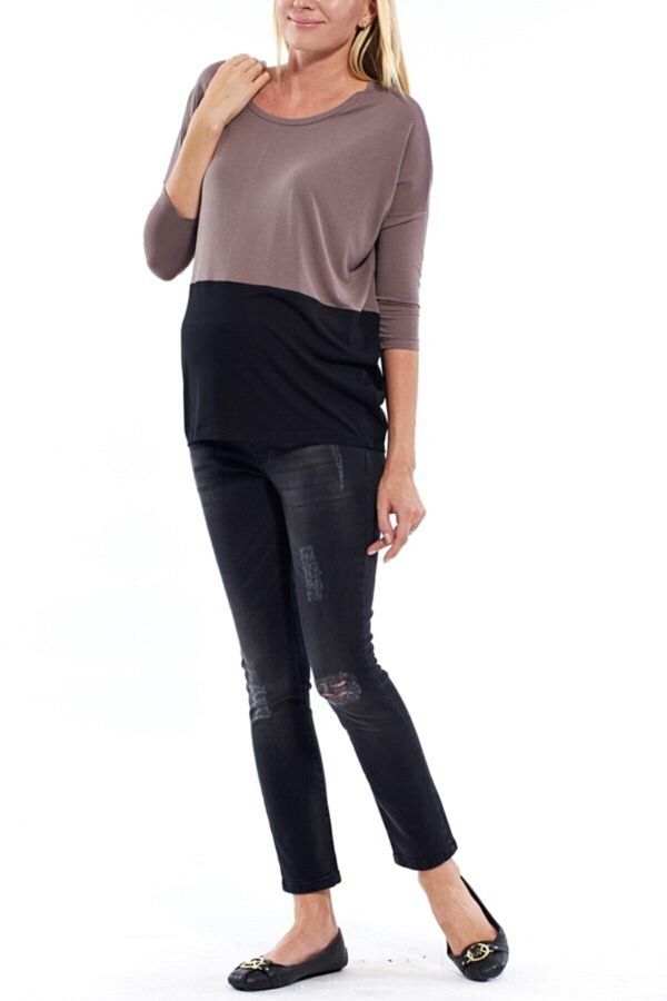 Motherway-Maternity Adjustable Waist Pants 1