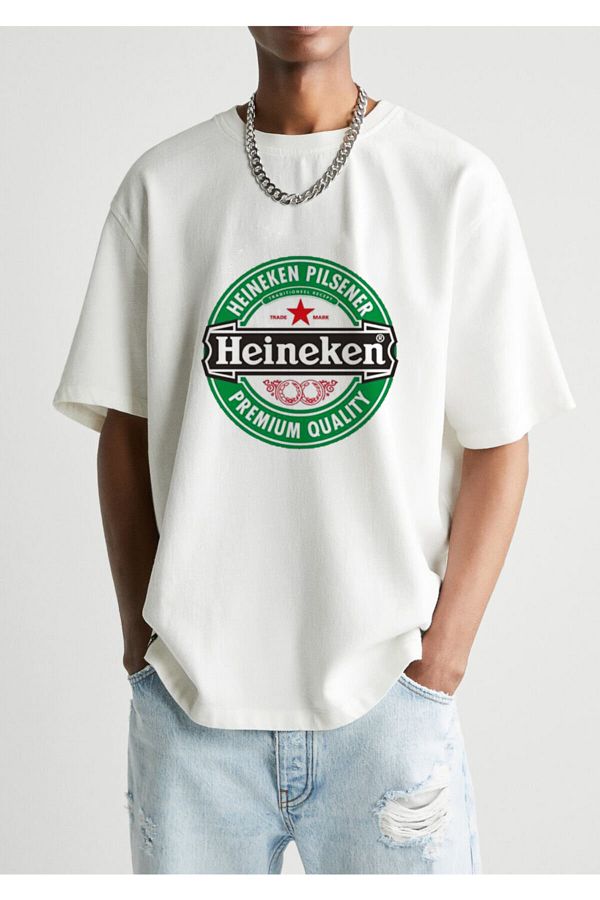 unrivaled Heineken Printed Oversized T shirt Trendyol