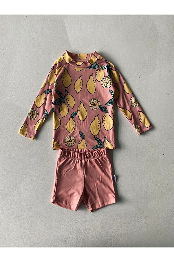 rg kidsstore UV Korumalı Bebek Uzun Kollu Şort Mayo – Güneş Korumalı Deniz ve Havuz Mayosu