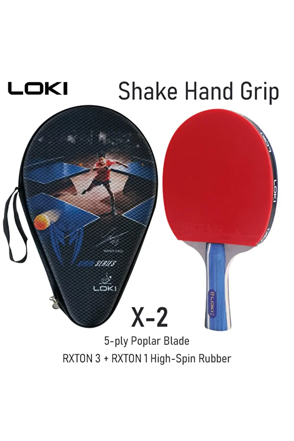 Choice-X2 FL Grip LOKI Table Tennis Racket X Series 1 2 3 Stars Ping Pong Paddle Pingpong Racket Recreation 1
