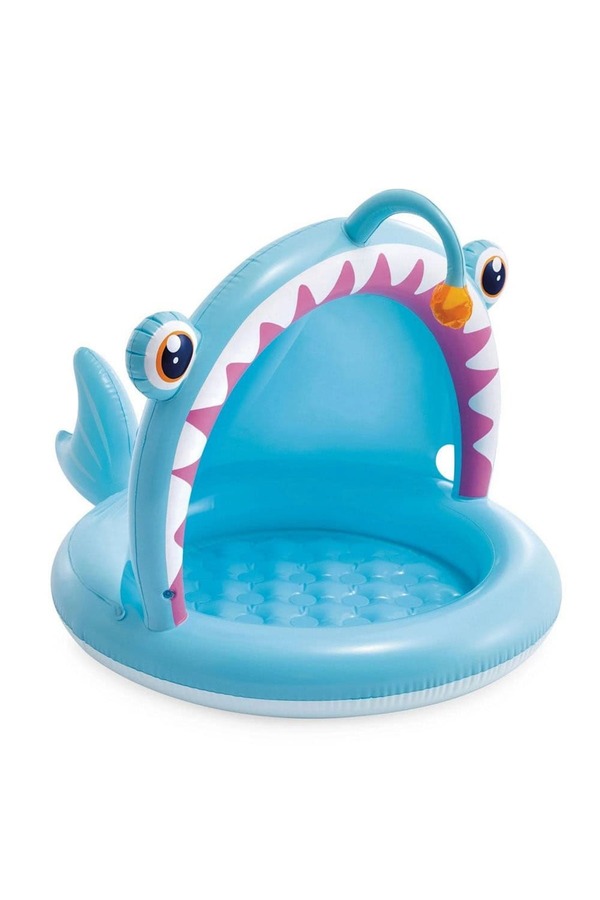 Intex-Intex inflatable pool for children, with soft base and built-in roof, made of PVC, in the shape of a... 1