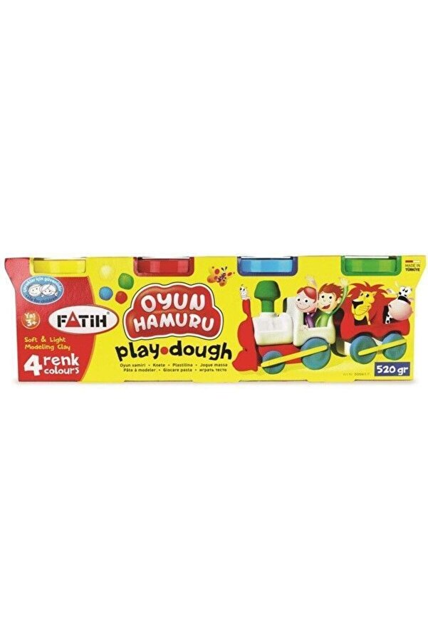 Fatih Oyun Hamuru - 4 Renk (4 x 130 Gr.=520Gram)