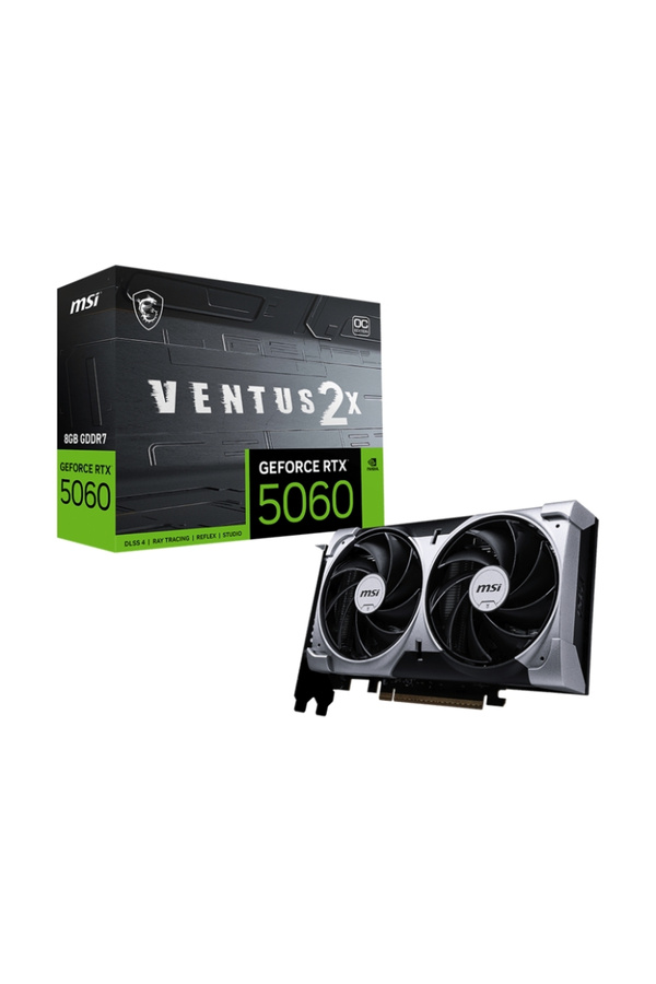 MSI-بطاقة رسومات GeForce RTX 5060 Ventus 2X 8G OC GDDR7 128Bit للألعاب 1