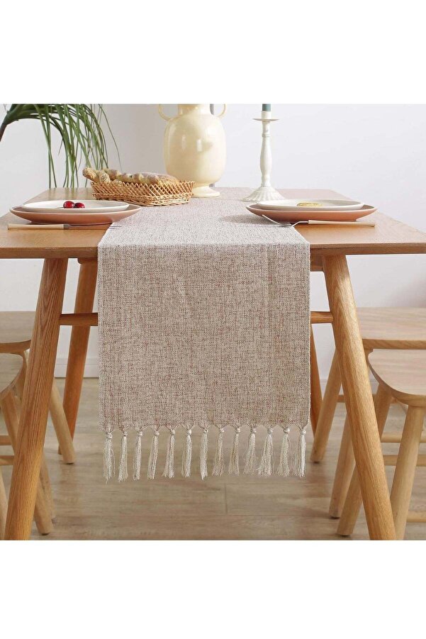 Generic-Excefore Table Runner Boho Style, Rustic Handmade Rustic Table Runner, 72 Inches Long Coffee Table 1