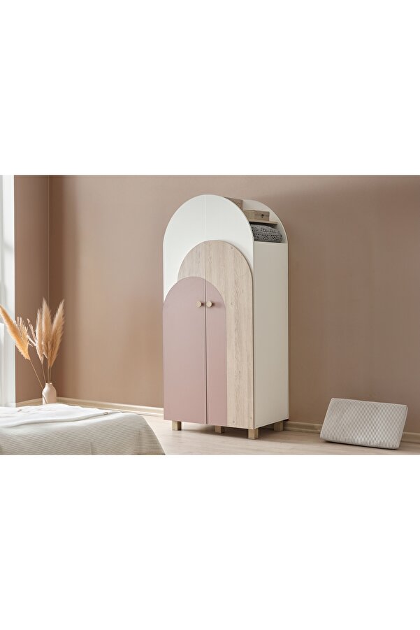 Vivense Petite Gardırop, Pembe, 2 Kapaklı