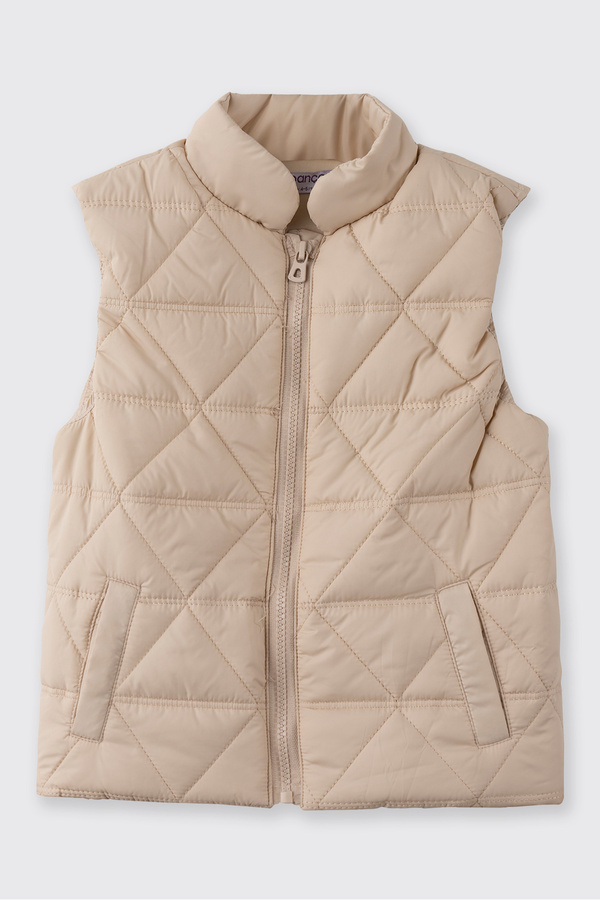 Panço Erkek Bebek Micro Bej Yelek