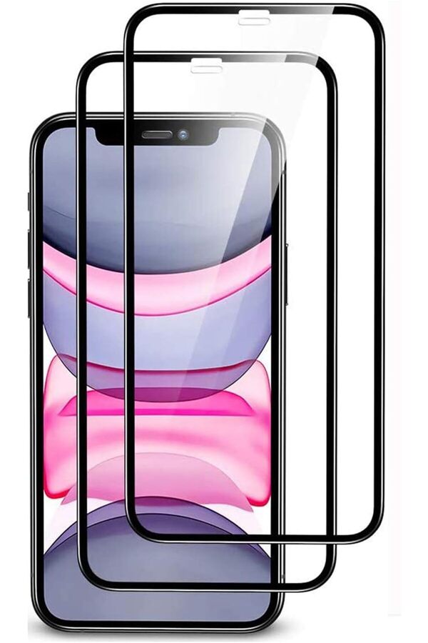 AC BOX-Qty] Mobile Store iPhone 11 Compatible 5D Glass Screen Protector Full Covering Glass Compatible with iPhone Xr 1