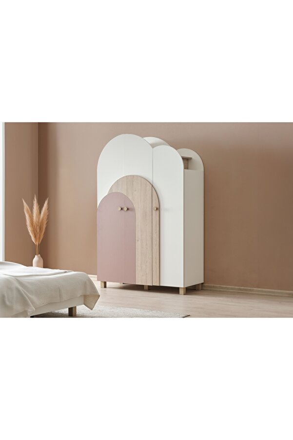 Vivense Petite Gardırop, Pembe, 3 Kapaklı