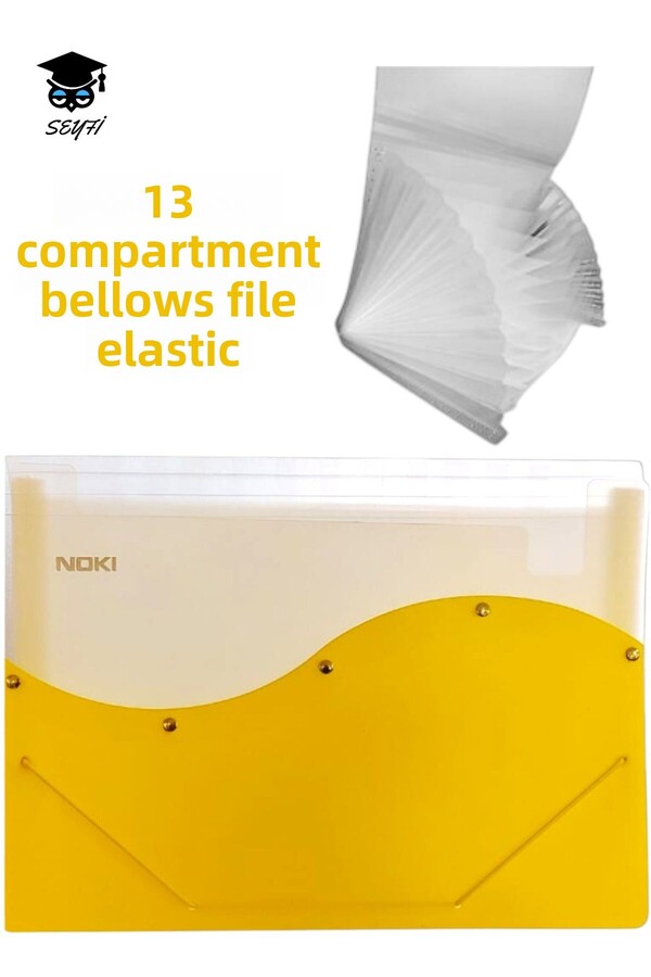 SEYFİKİRTASİYE-13 Compartment Gusseted File Elastic 1