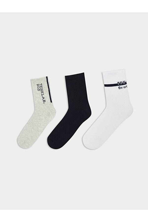 LC Waikiki-Sparkling Selections from Shining Store |   Printed Men's Sock Socks 3-Pack 1