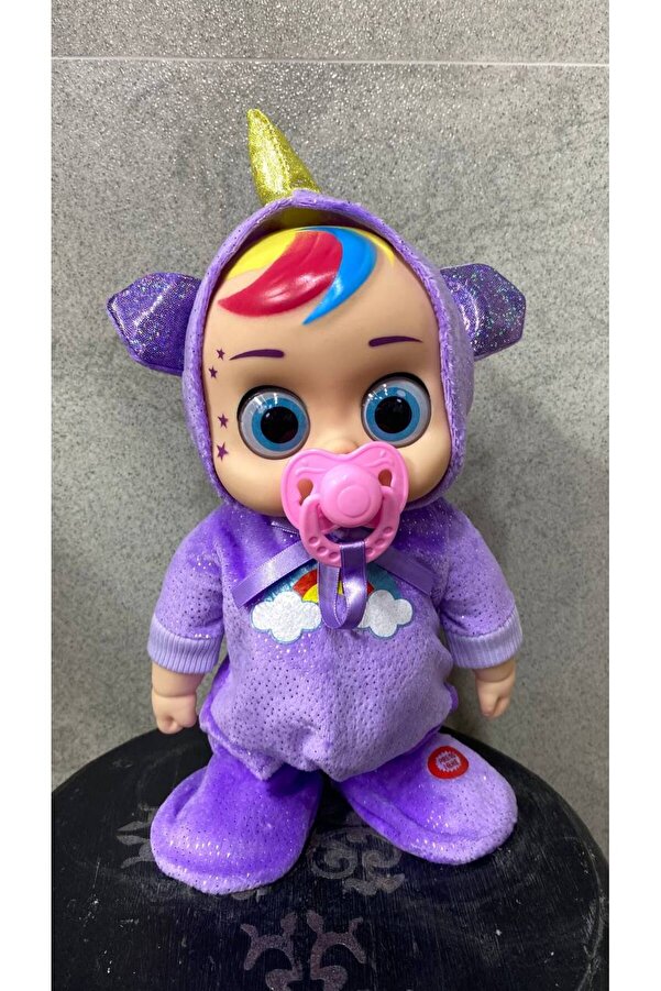 Magicway Yürüyen ve Dans Eden Oyuncak CryBabyy Emzikli Müzikli Pilli Emziği Çıkarınca Ağlayan Peluş Bebek