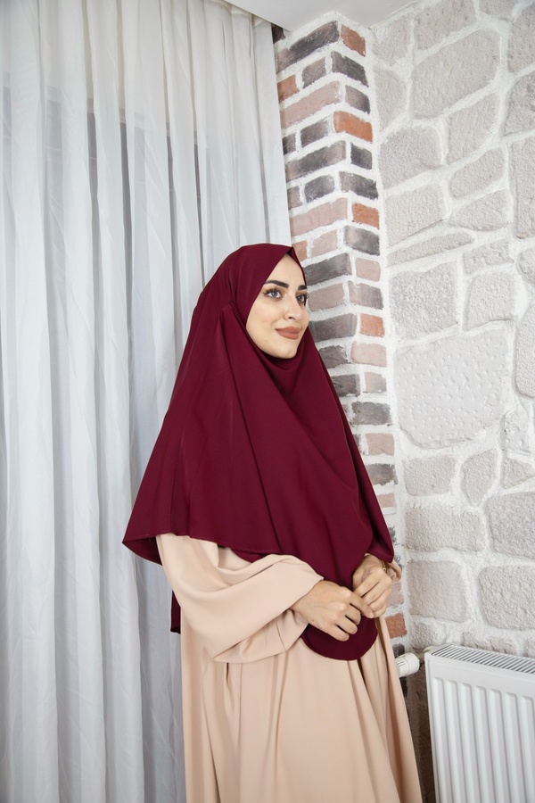 Mihrisina collection-حجاب سوفليه ذو طابق واحد، حجاب عملي، لون أسود 1
