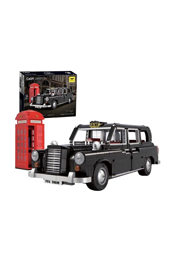 NEWBRENDHOME Öğretici Eğitici Oyuncaklar C62004W CADA London Taksi Blok Seti -Vagon life Kız Erkek Çocuk Oyuncak