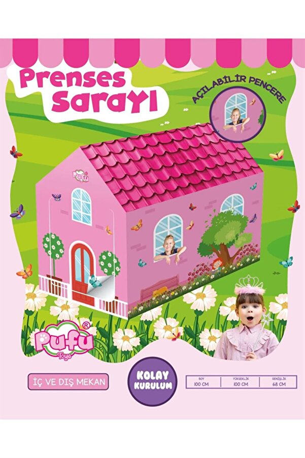 SPOR35 Çocuk Bebek Oyuncakları PRENSES OYUN ÇADIRI - 90586 Kız Erkek Çocuk Oyuncak Eğitici Oyuncaklar