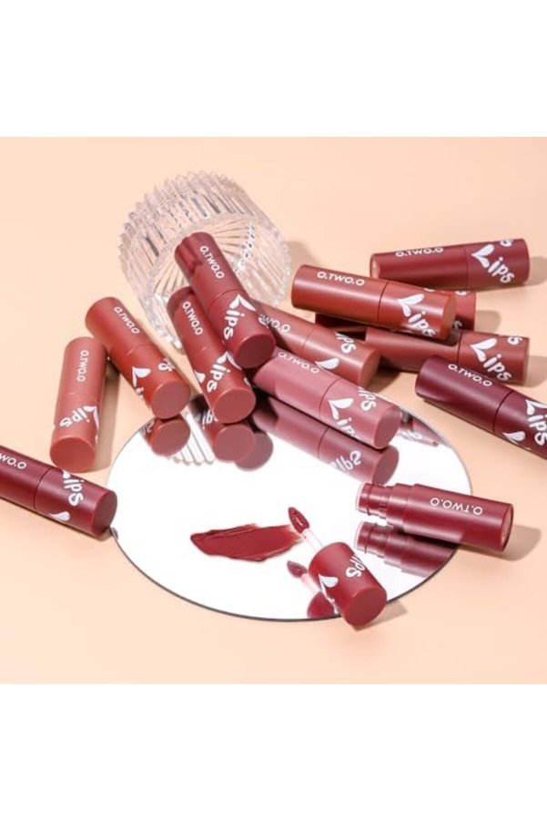 O.TWO.O Cosmetics O.TWO.O FASHIONISTADEAL Lipstick Set, Matte Finish, Check, Mud and Sweet Shades #11 CHARM