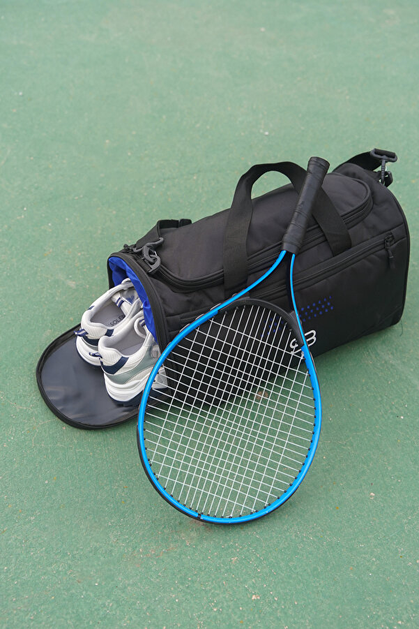 Solo Bag Ayakkabı Gözlü Havalandırmalı Siyah Spor Fitness Ve Seyahat Çantası