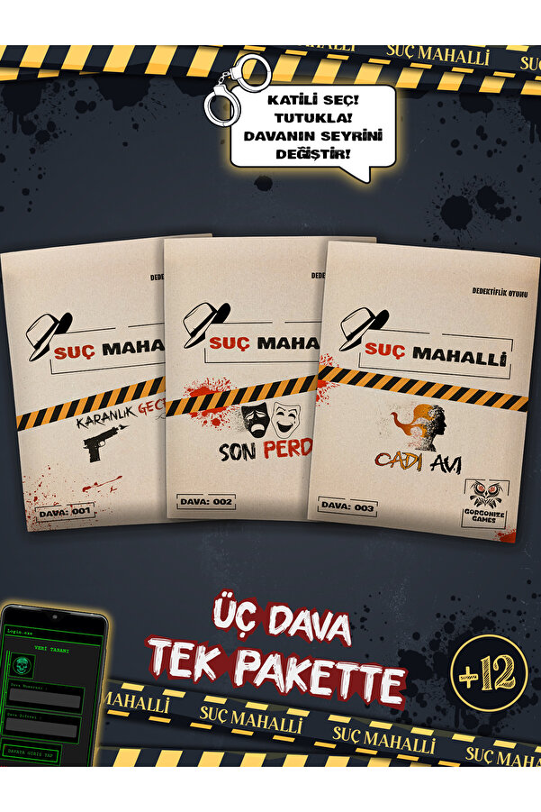 Suç Mahalli 3'lü Dava, Karanlık Gece, Son Perde, Cadı Avı, Dedektiflik Oyunu, Suç Çözme, Katil Kim, Suçluyu Bul