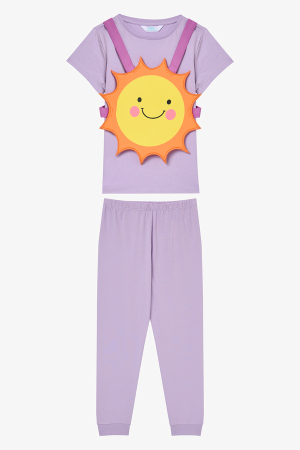 Penti-Sonnenlila Pyjama-Set für Mädchen 1