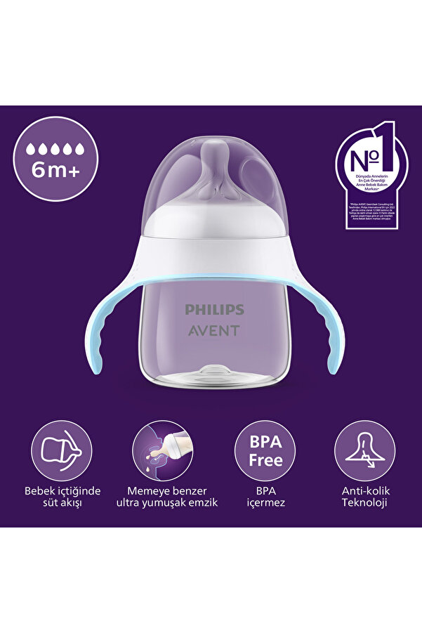 Philips Avent Doğal Tepkili Eğitici Bardak, 150ml, 6+ Ay, SCF263/61