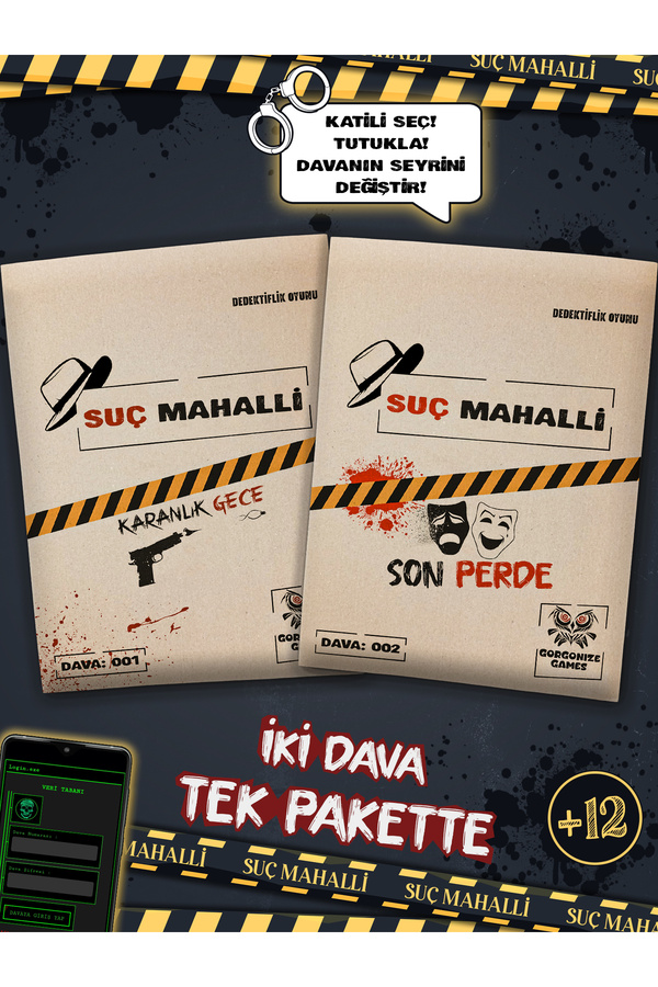 Suç Mahalli 2'li Dava, Karanlık Gece ve Son Perde Davaları, Dedektiflik Oyunu, Suç Çözme, Katil Kim, Suçluyu Bul