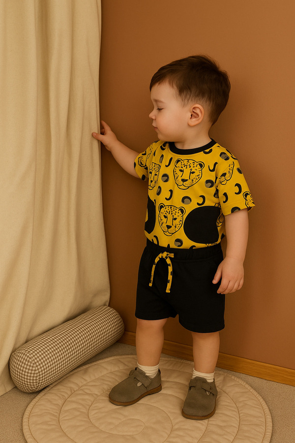 rg kidsstore-طقم شورت للأطفال للجنسين 1