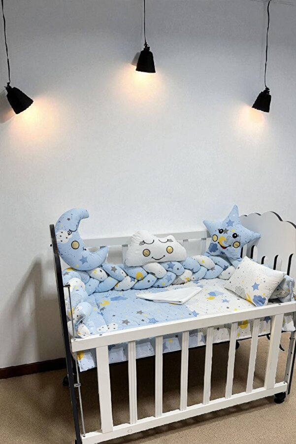 JULYA KİDS 3’lü Örgülü Mavi Uyku Seti