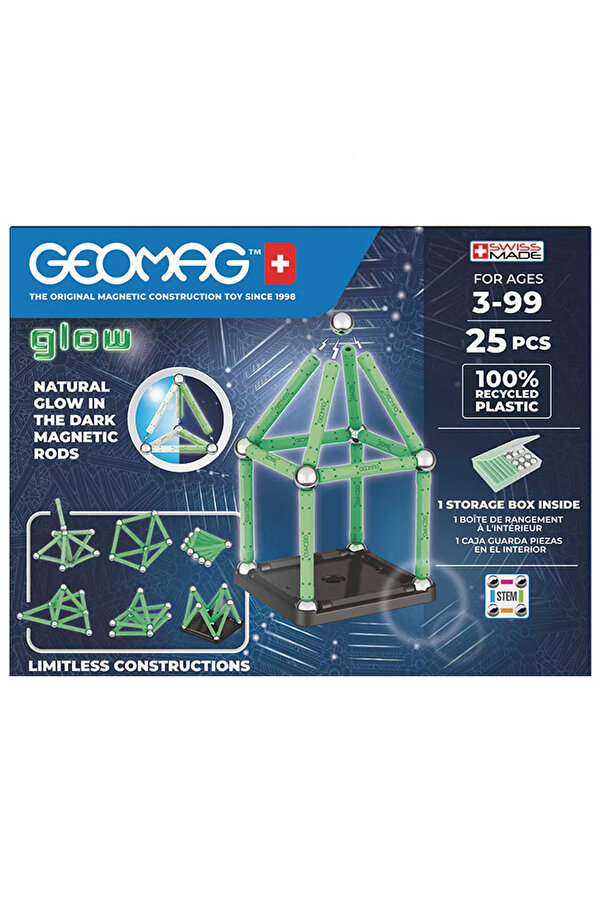 paraply Geomag Glow Manyetik Zeka Oyunu 25 Parça - S03000328 Kız Çocuk Erkek Çocuk Oyuncak Eğitici Oyuncakla