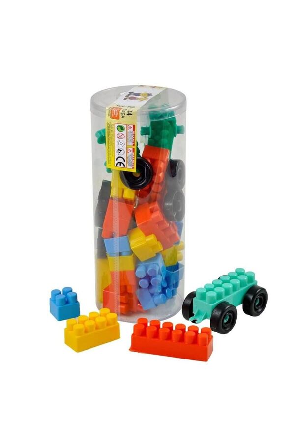 NEWBRENDHOME Öğretici Eğitici Oyuncaklar 34 PARÇA BLOK SET Kız Erkek Çocuk Oyuncak