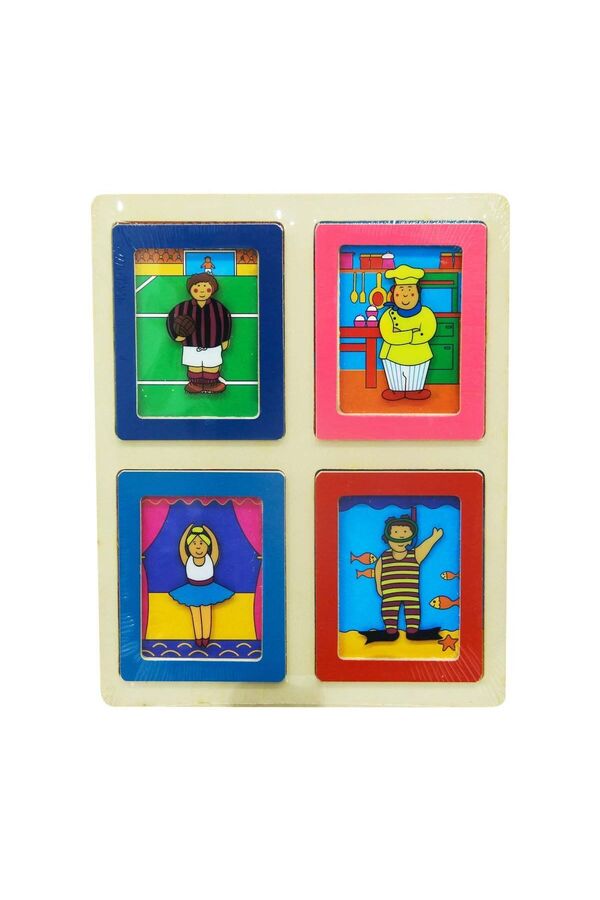 NEWBRENDHOME Öğretici Eğitici Oyuncaklar Ahşap Resimli Zeka Oyunu Kız Erkek Çocuk Oyuncak