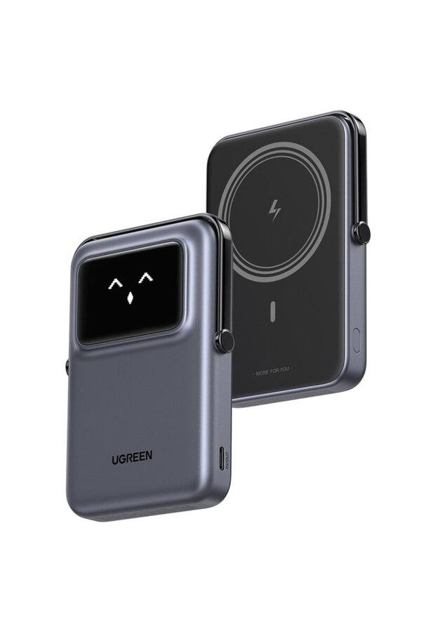 Ugreen-Power bank wireless with display 10000mAh Ugreen, gray 1