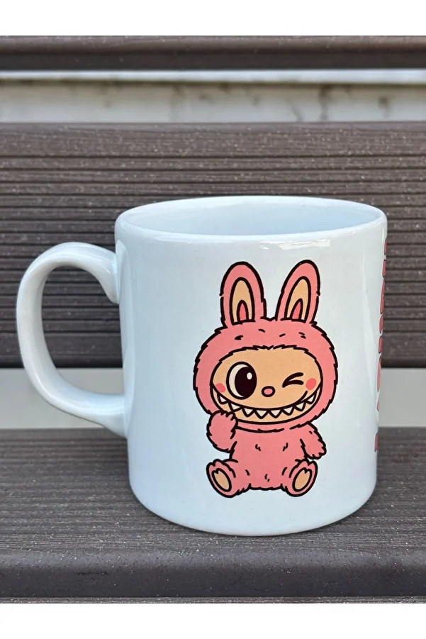 Space-Labubu Mug Cup - White Handle and Inside 1