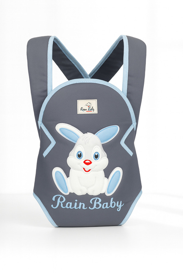 Rain Baby Bebek Kanguru Taşıma Çantası Ergonomik Rahat Taşıyıcı Tavşan Desenli