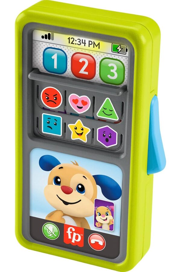 FISHER PRICE-Laugh & Learn 2-in-1 Slide to Learn Smartphone with Lights & Music for Ages 9+ Months 1