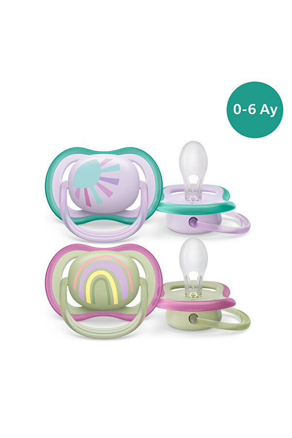 Philips Avent Ultra Air Emzik 0-6 Ay,  2'li Paket, Kız, SCF085/59