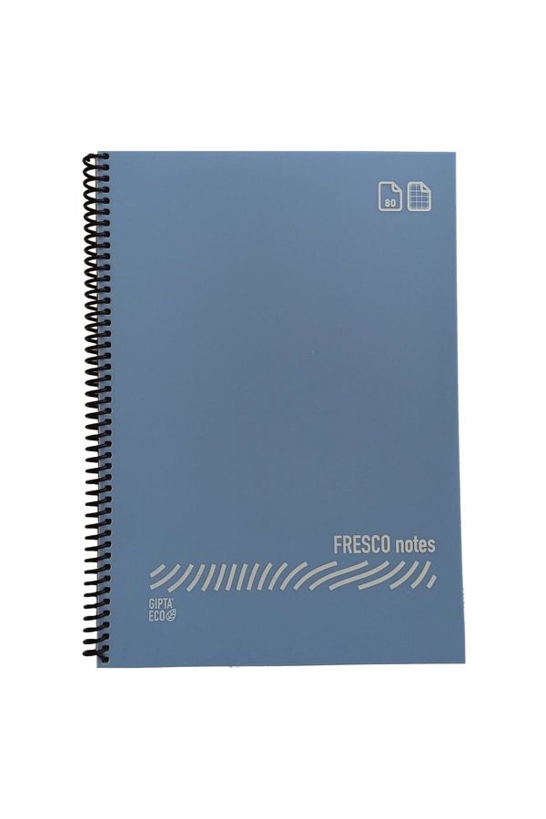 Gıpta-Fresco A4 Spiraled 80 Sheets Lined Notebook -1 Piece Turquoise 1
