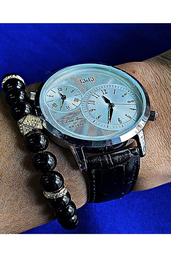 Double dial wrist watch best sale