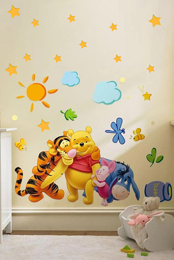 Kt Grup Süper Kahramanlar Winnie The Pooh Arkadaşlar Duvar Dekorasyonu