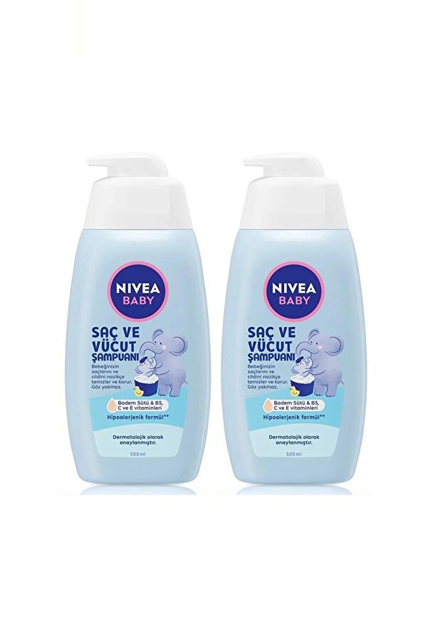 NIVEA Baby Şampuan Saç Ve Vücut 500 Ml X2