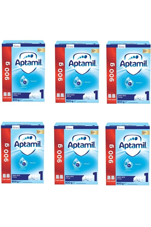 Aptamil Devam Sütü 1 Numara 0-6 Ay 6'lı Paket 900 Gr
