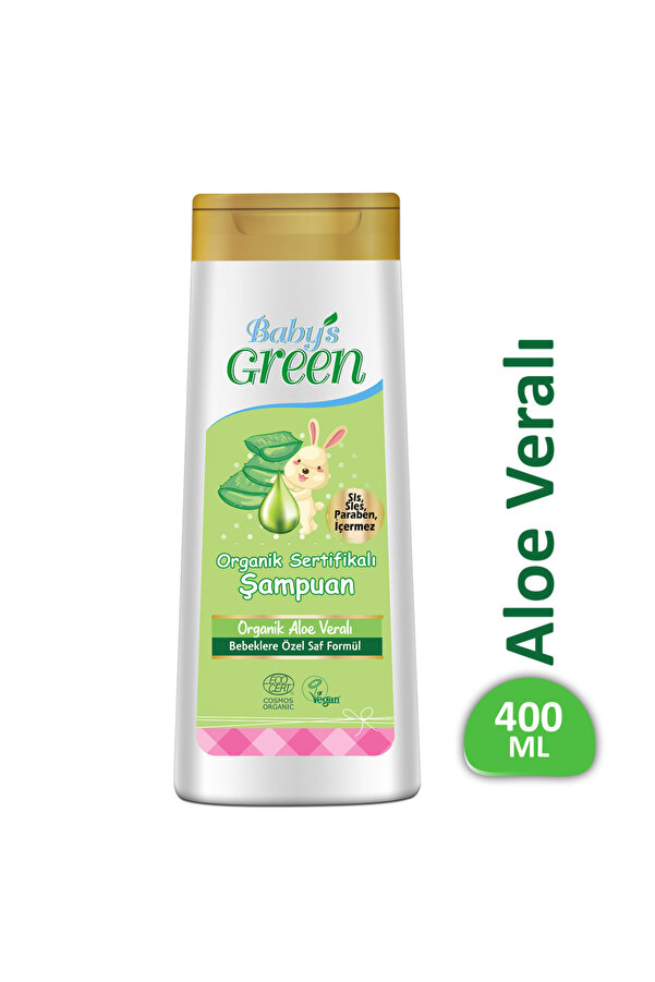 Baby's Green Yenidoğan Organik Bebek Saç ve Vücut Nemlendiricili Şampuan - 400 ml