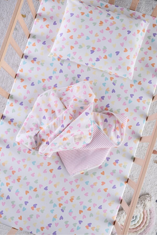 Bondberro Bebek Ve Çocuk 3'lü Uyku Seti ( Battaniye Çarşaf Yastık Kılıfı ) %100 Pamuk