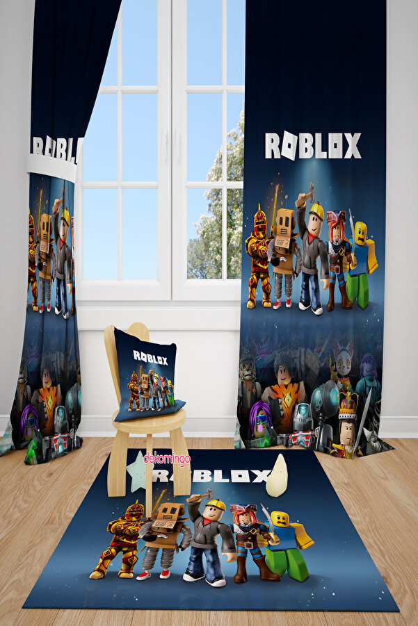 dekomingo ROBLOX DESENLİ 2 KANAT FON PERDE